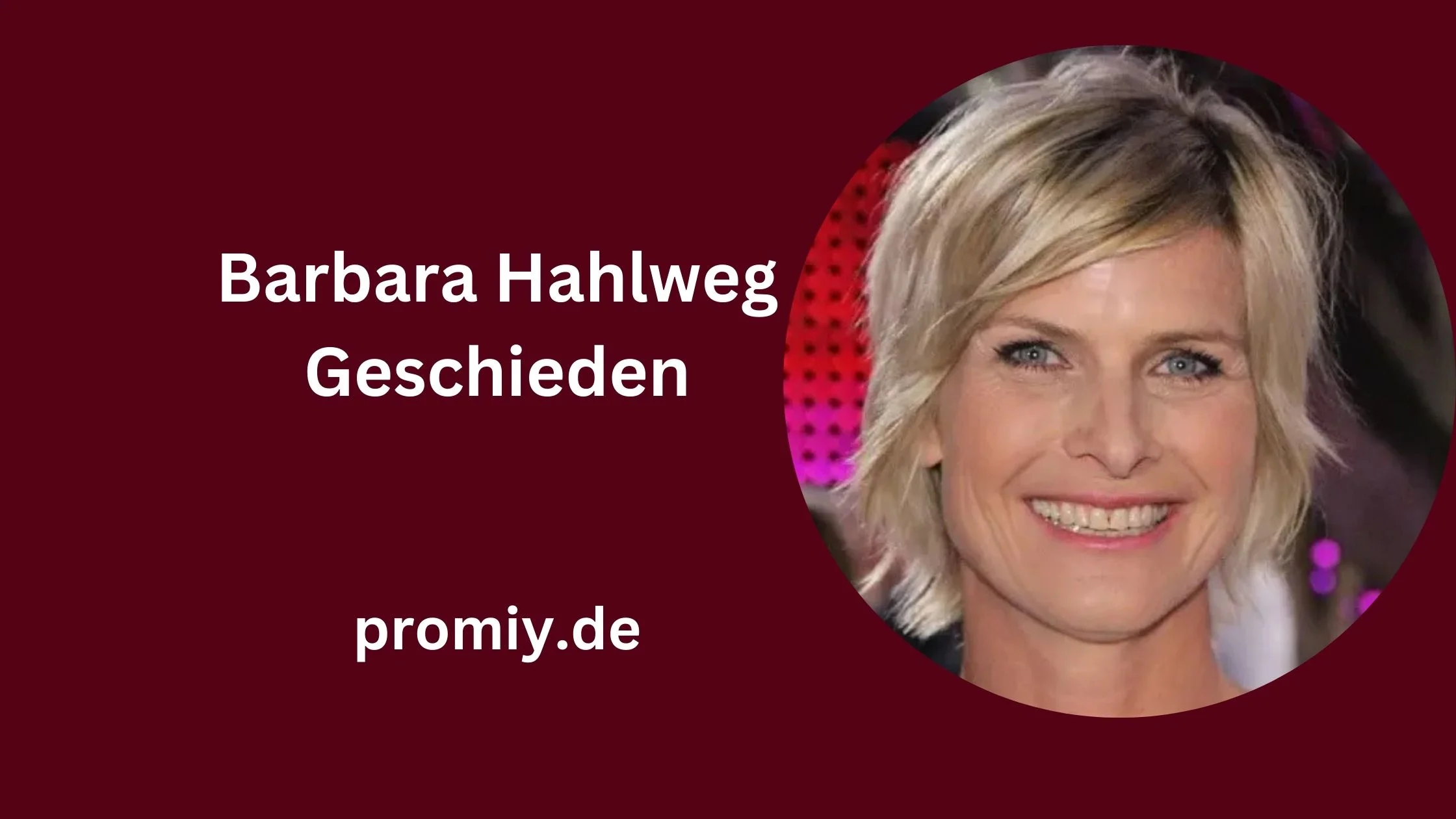 Barbara Hahlweg Geschieden Info